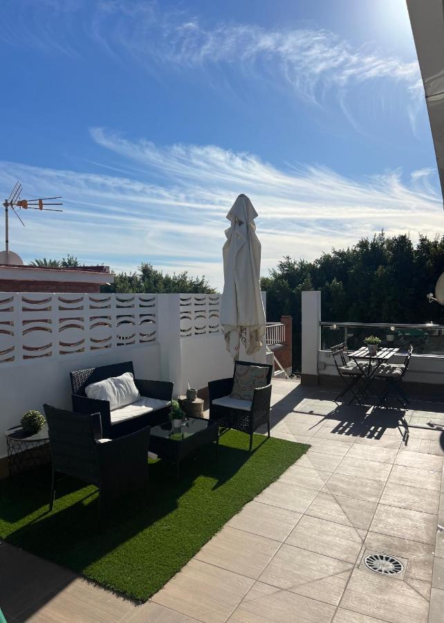 Casa Carmen Ático Primera linea de playa Málaga Esterno foto